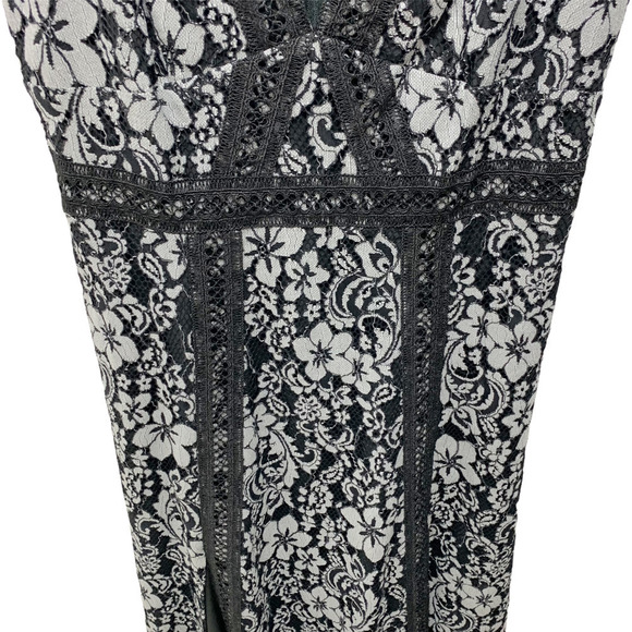 Keepsake NWT Holder Floral Lace Romantic Date Night Party Black Midi Dress, 6 - Picture 8 of 12